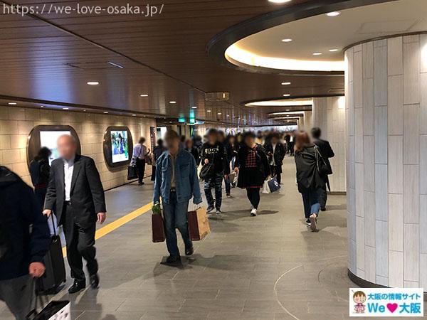 大阪メトロなんば駅　中改札　右側