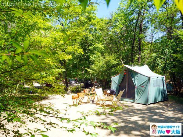 大阪キャンプ場自然の森ファミリーオートキャンプ場01